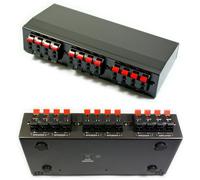 5 Port Zone Stereo Speaker Selector Splitter Switch 100W Audio Distribution Box