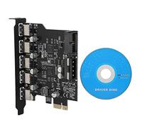 5 Ports 19PIN PCI-E to USB 3.0 Expansion Card Connector,Built-in Renesas uPD720201+Genesys GL3520 Main control chip,Driver CD