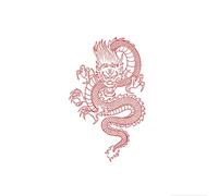 5 Powerful And Fierce Roaring Dragon Tattoo Stickers - Niche Arm Tattoo Stickers