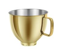 5 QT Stainless Steel Mixer Bowl Compatible with KitchenAid Artisan&Classic Series 4.5-5QT Tilt-Head Mixers K45 KSM70 KSM150 etc. Replacment for KitchenAid Mixer Bowl(Heavy Duty Radiant Gold)
