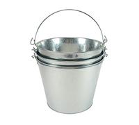 5-Quart Galvanized Pail Beer Bucket 9x9x7 inches (Pack of 3)