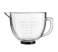 5 Quart Glass Mixing Bowls Compatible with 4.5&5 Kitchen Aid Stand Mixer, Allows Placing it in The Microwave and Refrigerator