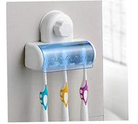 5 Racks Dust-proof Toothbrush Holder for the Bathroom Kitchen Family Holder for Toothbrush Suction Holder Wall Stand Hook