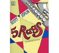 "5 Rags" Score and Parts for Saxophone and Piano by Scott Joplin