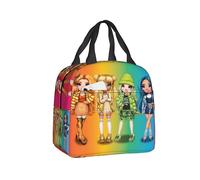 (5) Rainbow High Ruby Lunch Box Women Animated Cooler Thermal Food Insulated Lunch Bag Kids School Children Resuable Picnic Tote Bag