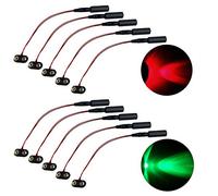 5 red and 5 green micro effects lights for Christmas props theatrical costumes 9 volt led spotlight