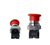 5 Red Mushroom Head 1NC Power Emergency Stop 600V 10A 22mm Push Button Switch (ZB2) XB2-BS542