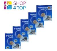 20 Renata 364 SR621SW Batteries Silver 1.55V Watch Swiss Made Exp 2026 New