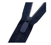 5# Resin Zipper Colorful Open End Zippers for Jacket Uniforms Sleeping Bag Tent Zipper DIY Garment Sewing Accessories,Navy,50cm