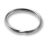 5 Rings - 13mm (1/2 inch) Split Ring Key Ring Jump Ring Nickel Plated - Free Shipment