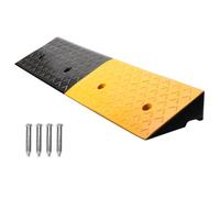 5" Rise Rubber Kerb Ramp, 13cm Height Heavy Duty Curb Ramp, Large Load Capacity Threshold Ramp, Curb Ramps for Driveway Sidewalk Car Loading Dock Bike Motorcycle Wheelchair(4"/10cm Height)