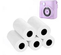 5 Roll Kids Camera Print Paper, Zero Ink Thermal Refill Print Photo Paper Suitable for Kids Instant Print Camera