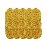 5 Rolls 100g Each Roll Velvet Chenille Yarn Soft Warm Knitting Crochet for Blanket Coat Hat Cushion DIY Craft for Crochet & Knitting(Colors-12)