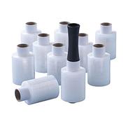 5 Rolls Clear Cast Standard Core Mini Hand Pallet Stretch Wrap Cling Film With Free Dispenser 100mm x 150m x 17mu