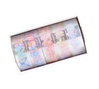 5 Rolls Clear Tape Butterfly Decorative Tape Flower Pattern Masking Hand Account Artists Crafting