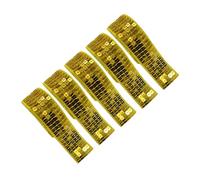 5 Rolls Gold 5 Rows Square Sequins Trim Glitter, Coloured Sequin Ribbon Borders Trim, for DIY Crafts Stage Costumes Curtains Headband Fringe Sewing