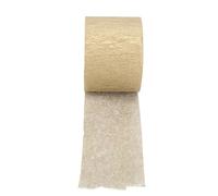 5 Rolls Gold Crepe Paper with Decorative Streamer for Party, Weddings, Birthdays and More, DIY Craft Material Paper for Party Decoration, Ideal for Multiple Needs
