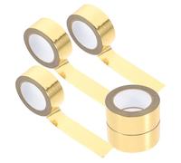 5 Rolls Monochrome Gold Foil Washi Tape Japanese Paper Decorative Craft Tape for Scrapbooking DIY Sticker Roll for Notebook and Art Projects