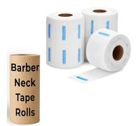 5 Rolls Neck Tape Strips for Barbers, Hairdressers & Home Groomers, Disposable Barber Neck Collars, Soft & Strentchy, Water & Hair Protection