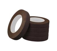 5 Rolls of Florist Tape, Flower Arranging, Made of Flexible Material for Weddings, Craft Projects, And Home Accessories, Reddish Brown