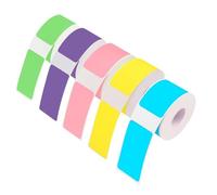5 Rolls of Nelko P21 Labels, Coloured Label Tapes, 12 x 40 mm, Ideal for Nelko Label Printers and Niimbot D110, Practical Catasymbol Labels for Office and Household