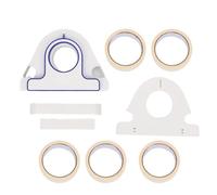 5 Rolls Painter Tape Applicator, Tape Dispenser Set with 25mm White Painter's Tape for Decoration Trim Door Window Frames DIY Painting Projects