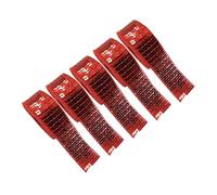 5 Rolls Red 5 Rows Square Sequins Trim Glitter, Coloured Sequin Ribbon Borders Trim, for DIY Crafts Stage Costumes Curtains Headband Fringe Sewing