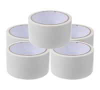 5 Rolls Self-Adhesive Cloth Weatherproof Tape | White Smooth Surface, Water Resistant Sealing, Easy DIY Fitting, Supports Energy Efficiency around Bathroom and Kitchen Seams