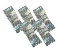 5 Rolls Silver 11 Rows Square Sequins Trim Glitter, Coloured Sequin Ribbon Borders Trim, for DIY Crafts Stage Costumes Curtains Headband Fringe Sewing