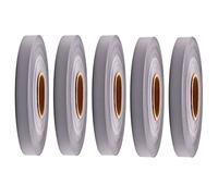 5 Rolls Silver Gray Reflective Fabric Safty Strip Safety Sew On Reflective Fabric Tape DIY for Clothing 10mmx3m (0.4" x 10')