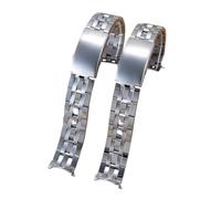 5 Row Solid Stainless Steel Watch Strap Heavy Clasp for Tissot T17 T014 | Metal Bracelet Milled Clasp Wristband Replacement Accessories Parts