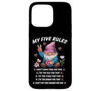 5 rules of a funny gnome Case for iPhone 15 Pro Max