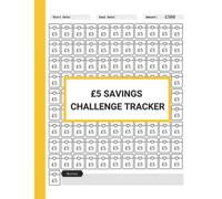 £5 Savings Challenge Tracker: £5 A Day Money Saving Challenge With Envelope Icon To Help You Save 500 Pounds sterling In 100 Days - Daily Savings Chart