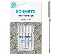 5 Schmetz Stretch (Pfaff Stretch) Sewing Machine Flat Shank Needles 130/705 H-HP Thickness 75/11