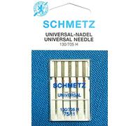 5 Schmetz Universal Sewing Machines Needles HAx1 (Flat Bottom) 130/705 H Thickness 75/11