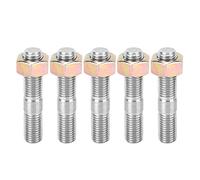5 * Screw turbo studs-M10x1.25 Thread High Strength Turbo Stud Kit Flange Nuts Suitable for Turbines and Manifolds under High Temperature and High Pressure，Fits for MITSUBISHI DSM 1G, EVO1~10