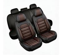 5-Seater Car Seat Covers Complete Set for Opel Corsa E(2014-2019),Waterproof,Breathable,Non-Slip,Custom-Fit for Front and Rear Seats,Seat Protectors,Black-Coffee