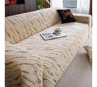 5 Seater Sofa Cover Stretchable Anti Slip Dust Proof Protector All Inclusive with Pillowcase Fits 305 360cm Perfect for Living Room Decor Color D