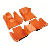 5 Seats Car Floor Mats Waterproof Anti-Slip Accessories For Kia For Niro 2017 For Stinger 2018(Orange,LHD)