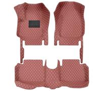 5 Seats Full Set Car Floor Mats Accessories For Q7 4M 2006-2015 Durable Protects(Wine Red1,LHD)