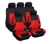 5 Seats Universal Car Seat Covers for Opel Vauxhall Mokka B A/Mokka-e B A 2013-2024 2025 Car Seat Cover Sets Front Rear Seat Protectors Interior Accessories,Red
