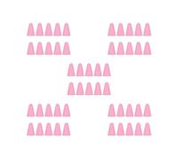 5 set 10 Pcs Nib Caps Scratch Resistant Practical Mute Silicone Touchscreen Pen Tip Case Cover Low Noise Easy Installment Pink