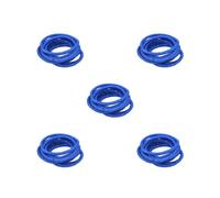 5 set 10 Pieces Hair Bands Bling Decorative Solid Protective Ponytail Holder Scrunchies Girls Styling Accessories Royal blue