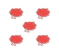 5 set 100x Chicken Leg Rings 001-100 Duck Chicks Leg Band Clip Red 2.8x2.6 cm
