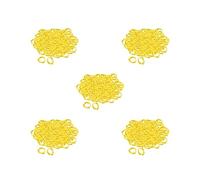 5 set 100x Chicken Leg Rings 001-100 Duck Chicks Leg Band Clip Yellow 2.8x2.6 cm