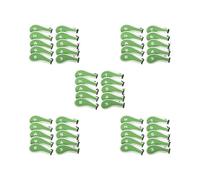 5 set 10Pcs Golf Iron Headcover Set Golf Club Head Cover Putter for Outdoor Sports Green and White, 21x16x7cm