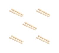 5 set 2 Pieces Classic Claves Rhythm Sticks Music Enthusiasts Of All Ages Natural Hardwood Rhythm Sticks Wood Durable And Reliable As Shown+2 Pieces