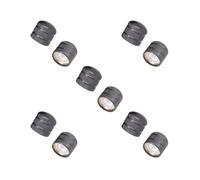 5 set 2 Pieces Metal Volume Tone Control Dome Knobs Cap for Electric Guitar Bass Black