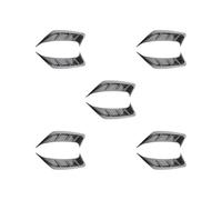 5 set 2x Car Headlight Eyebrow Universal Headlamps Eyebrow Trim Cover for Auto B Black, 21x4.5cm