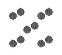 5 Set 2X Induction Cooktop Protect Mat for Induction Stove Cooktop Cover Kitchen 24CM, Black